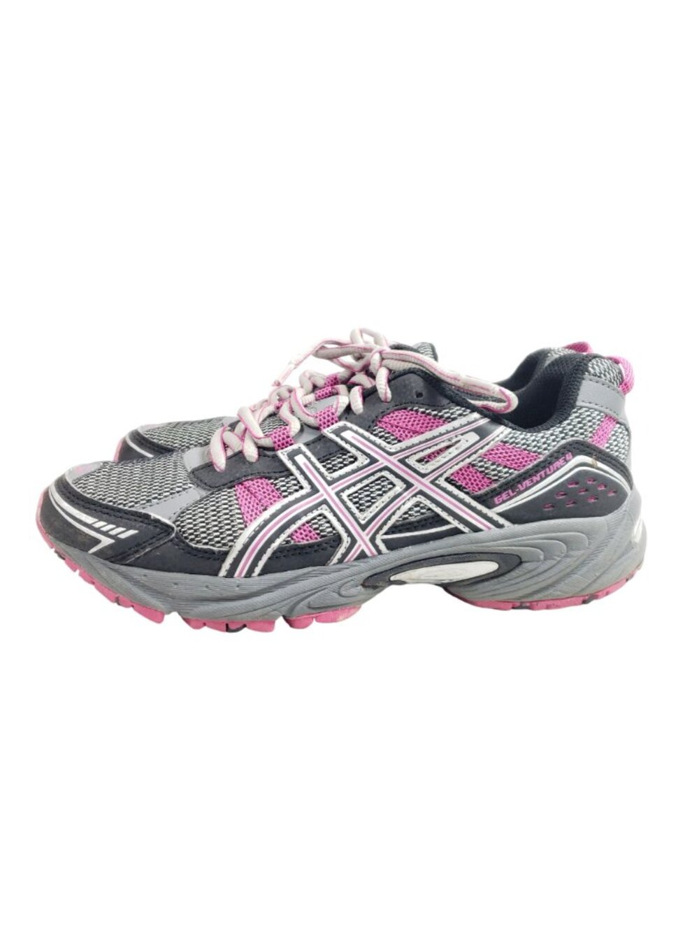 Asics Gel-Venture-4 Womens Size 9 Running Shoes Gray Pink - Picture 5 of 9
